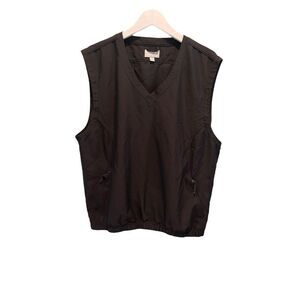 Cutter & Buck black golf vest with pockets - L